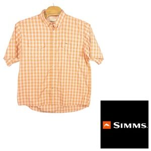 Simms Fishing Pearl Snap Vented Shirt Mens XXL Performance Material Gorpcore‎